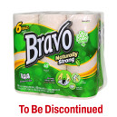 6 pack of Bravo Naturally Strong recycled paper towels