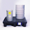Sellars 4 drum spill pallet with two drums